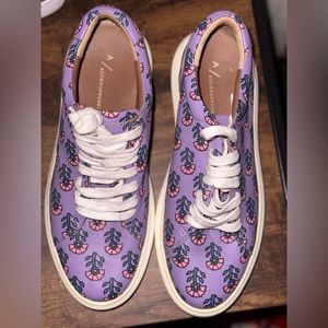Anthropologie purple sneakers size 9